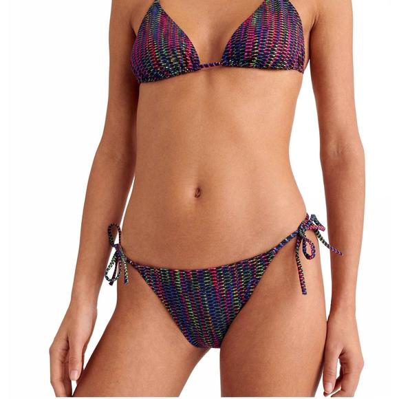 NEW ERES reflet thin briefs bikini bottom in chameleon print - Picture 1 of 4